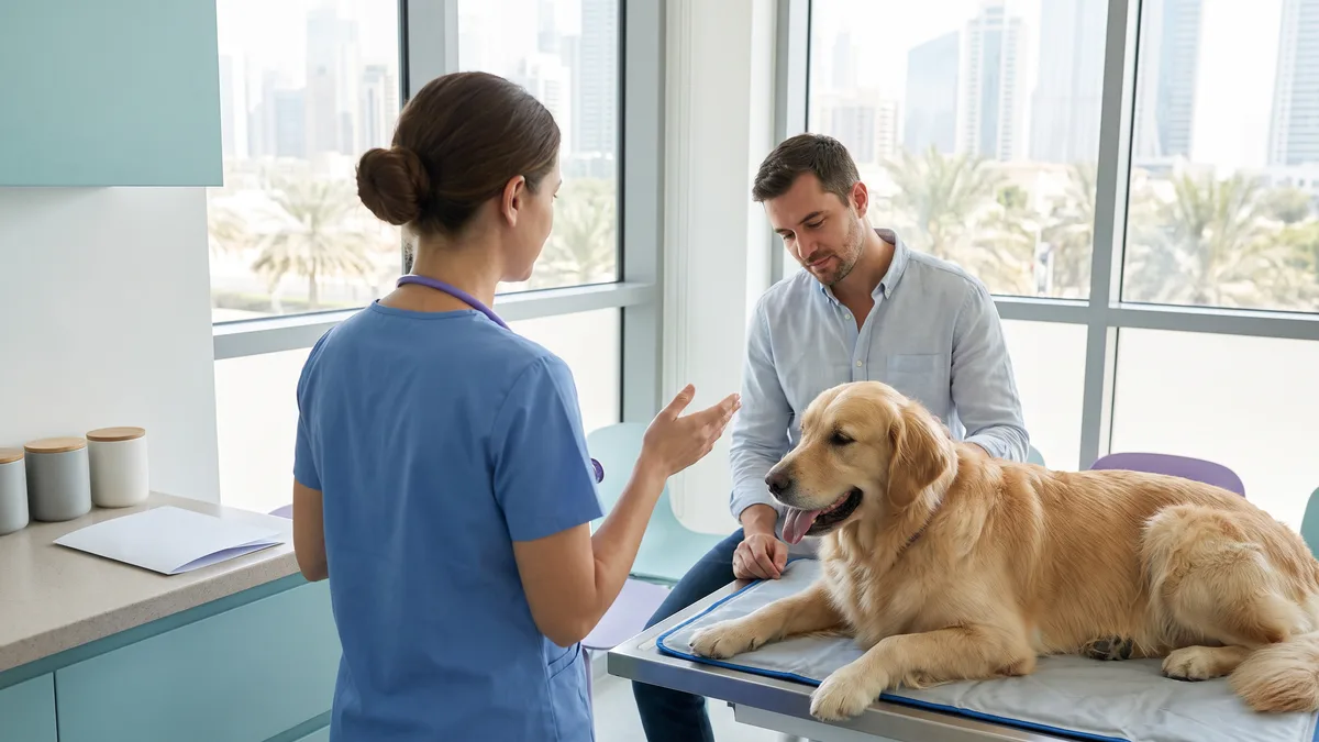 Pet-care scene illustrating what should you not do?