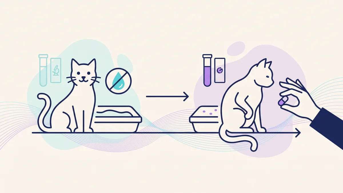 Veterinary illustration explaining when are antibiotics appropriate?
