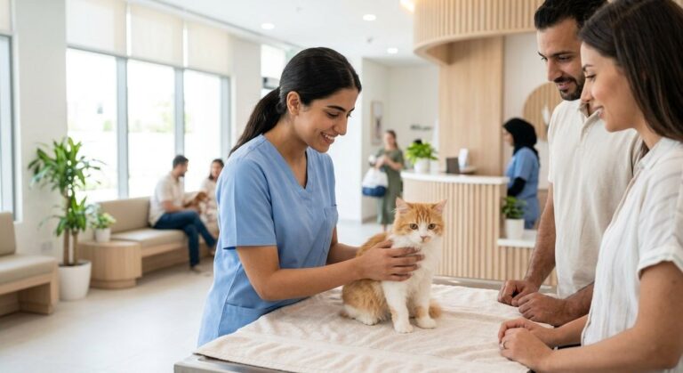 A high quality, photorealistic photograph for a business profile: How Much Are Vet Visits in